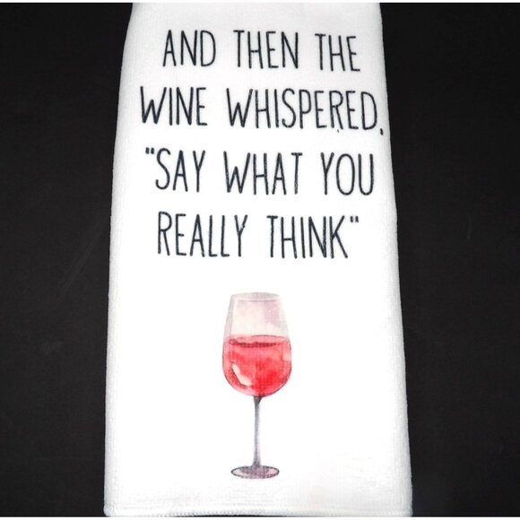 Funny Farmhouse Kitchen Hand Towel New - Picture 1 of 3